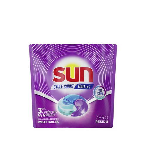 Sun Cycle Court Tablette Lave-vaisselle Tout en 1 22 Lavages