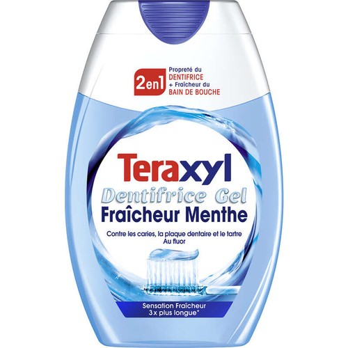 Teraxyl 2in1 Dentifrice Gel Fraîcheur Menthe 75ml