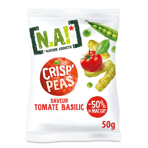 NA! Cris'peas soufflés de petits pois goût tomate basilic 50g