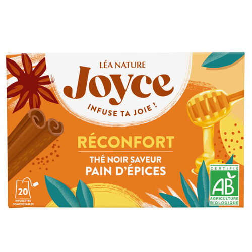 Joyce The Noir pain d'épices Réconfort Bio 30g