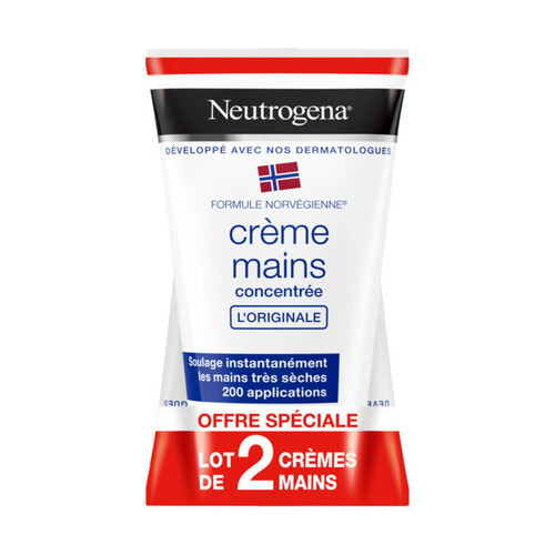 [Para] Neutrogena Crème Mains Concentrée l'Originale 2x50 ml