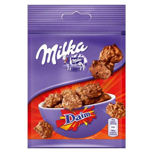 Milka Snax Chocolat au Lait et éclats de Daim 145g