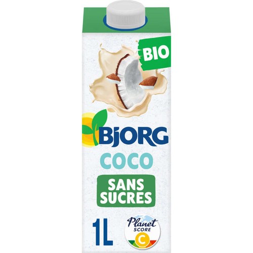 Bjorg Boisson Coco Sans Sucres Bio 1L