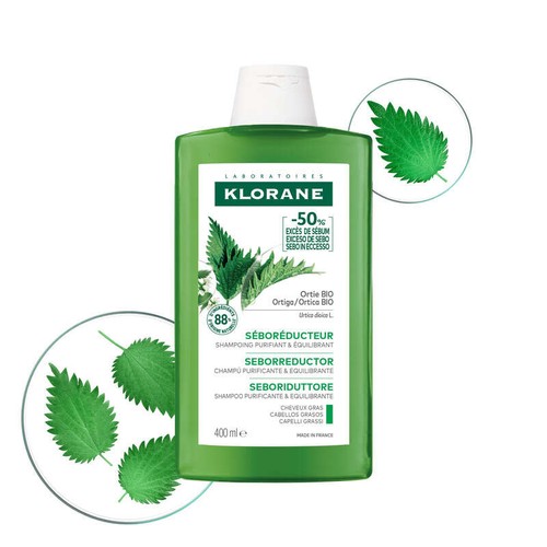 [Para] Klorane Shampoing Séboréducteur à l’Ortie Bio Cheveux Gras 400ml