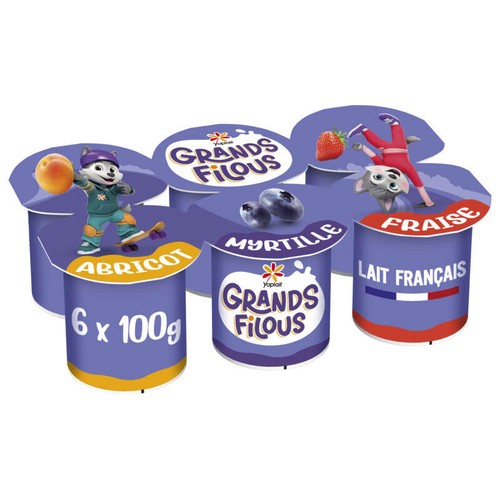 Yoplait Grands Pots Fruits Mixés 6x100g