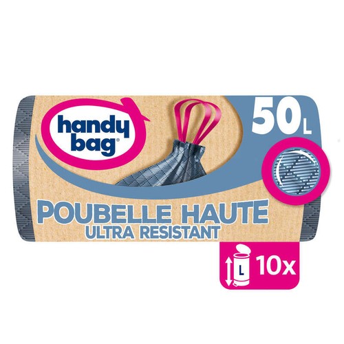 Handy Bag Sacs Poubelle Haute 10x50L