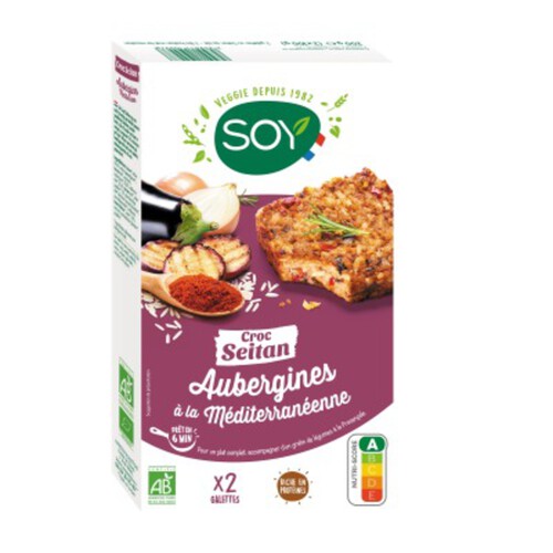 [Par Naturalia] Soy Croc Seitan Aubergines à la Méditéranéenne Bio 2x100g