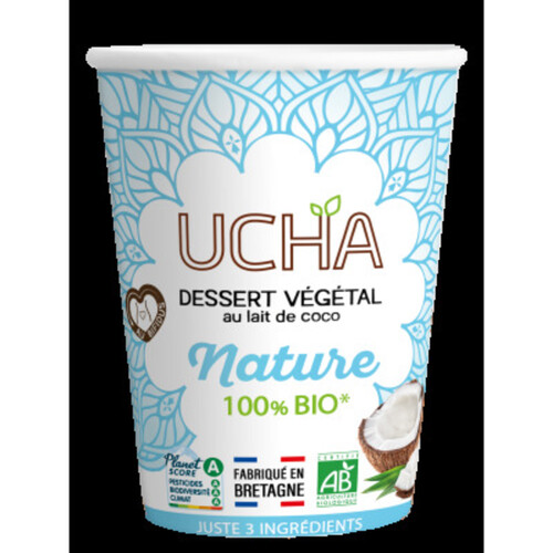 Ucha dessert végétal au lait de coco nature bio 350g