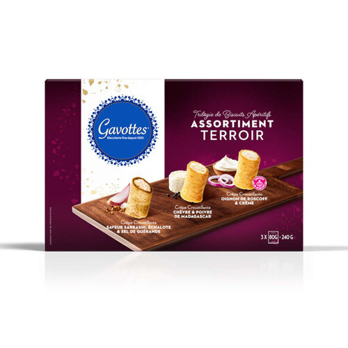 Gavottes Coffret Apéritif assortiment terroir 240g