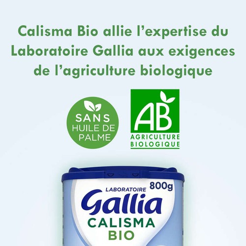 Gallia Lait en poudre 1er âge De 0 À 6 Mois, Bio 800g