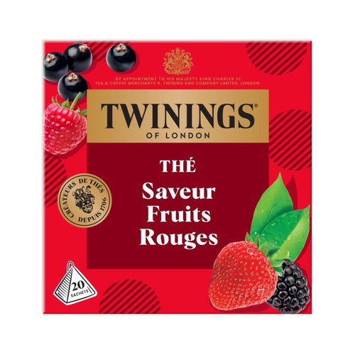 Twinings Thé noir Fruits Rouges x20