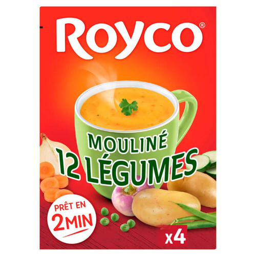 Royco mouliné 12 légumes x4 sachets 800ml