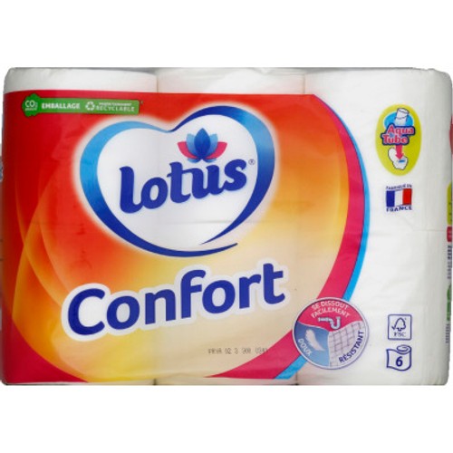 Lotus Papier Toilette Confort Blanc x6