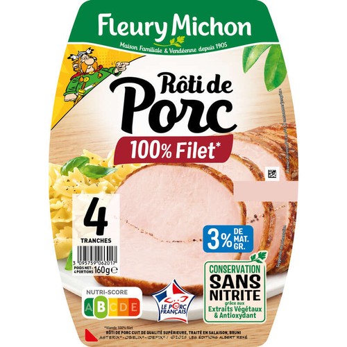 Fleury Michon Rôti De Porc Supérieur x4