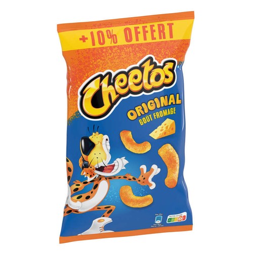 Cheetos L'Original Biscuits Apéritifs Soufflés Goût Fromage 80g + 10% Offert