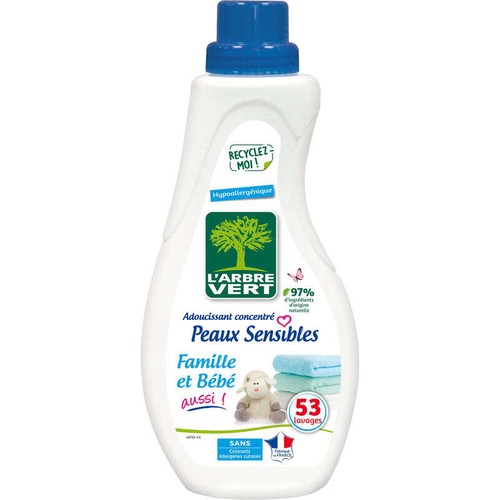L'Arbre Vert Adoucissant Peaux Sensibles, Famille & Bébé 800ml