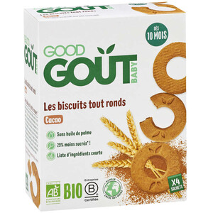 [Par Naturalia] Good Goût Biscuits Tout Ronds Cacao dÞs 10 mois Bio 80g