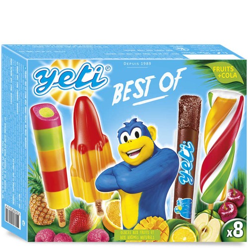 Yeti Best Of Glace Fruits et Cola x8 370g