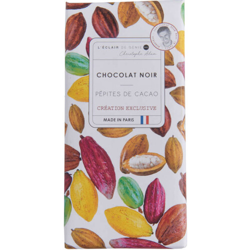 Christophe Adam L'Eclair De Génie Chocolat Noir Aux Pépites De Cacao Et Fleur De Sel 90g