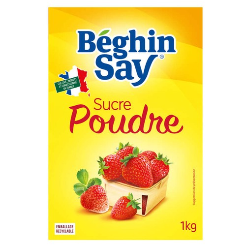 Beghin Say Sucre En Poudre 1kg