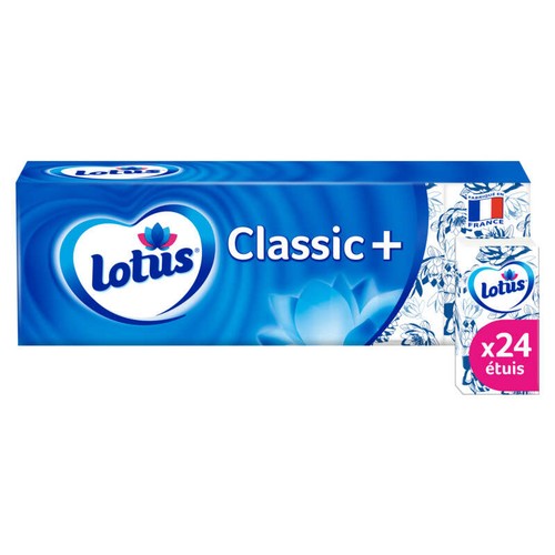 Lotus classic+ etuis mouchoirs x24