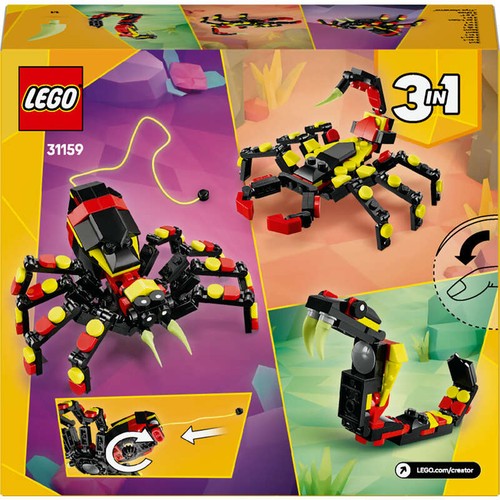 LEGO Creator 3-en-1 Animaux Sauvages : Araignée surprenante 7+