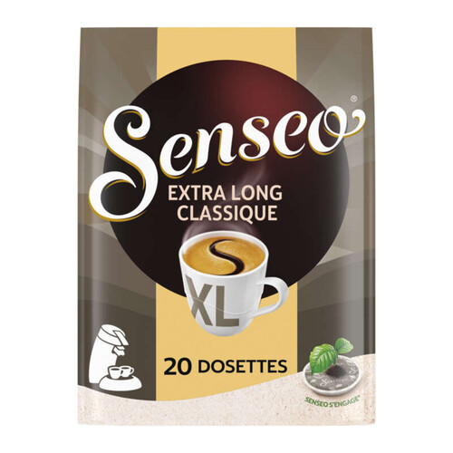 Senseo café classique extra Long x20 dosettes, 250g