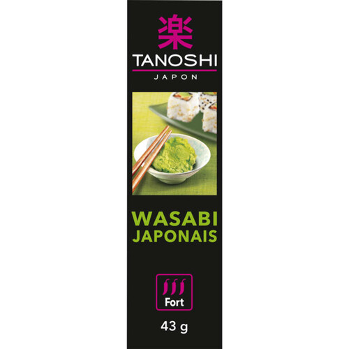 Tanoshi Condiment wasabi Japonais 43g.