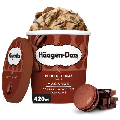Häagen-Dazs x Pierre Hermé pot macaron double chocolat ganache 420ml
