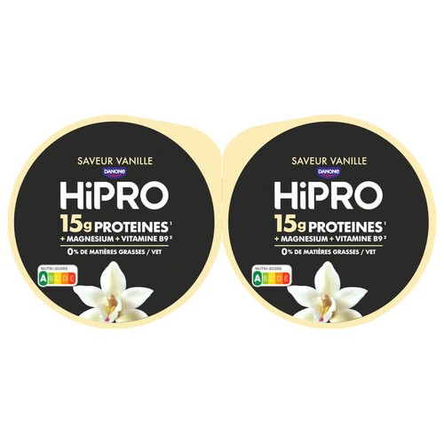 HiPRO Yaourt Vanille 15g Protéines 2x160g