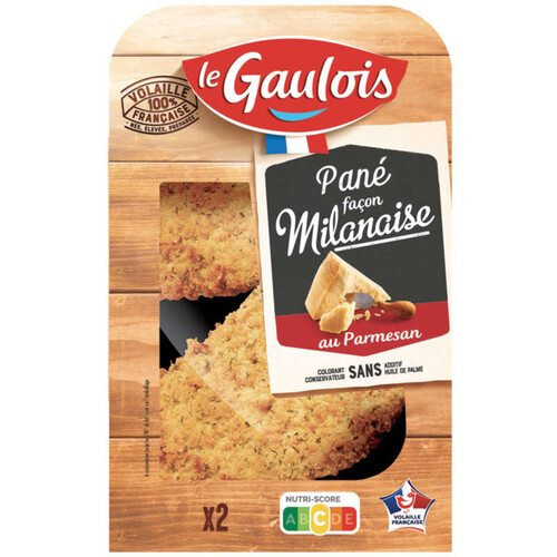 Le Gaulois Panés Milanaise Au Parmesan x2 200g