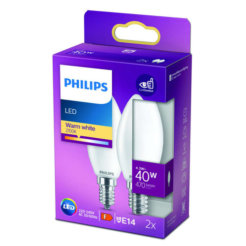 Philips Led Classic 40W B35 E14 Ww Fr