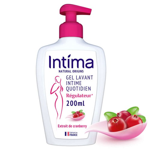 Intima Natural Gel Toilette Intime Régulateur Cranberry 200ml