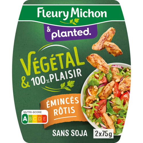 Fleury Michon végétal 100% plaisir émincés rôtis 2x75g