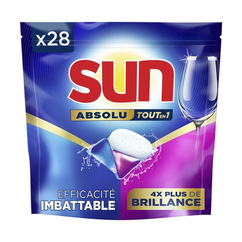 Sun Capsule lave vaisselle brillance x28
