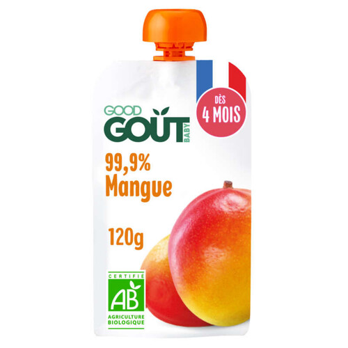 Good Goût Mangue dès 4 mois Bio 120g
