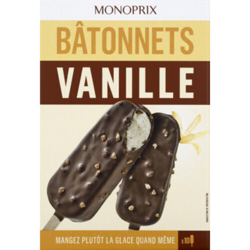 Monoprix Bâtonnets Vanille 386g