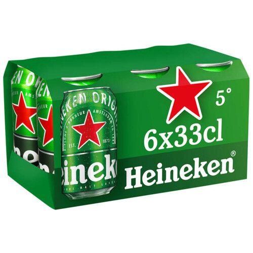 Heineken Bière Blonde Canettes 6x33cl