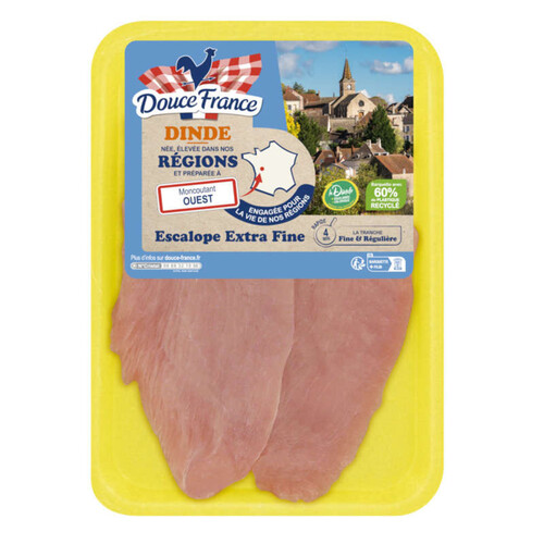 Douce France escalope de dinde extra fine x2 200g