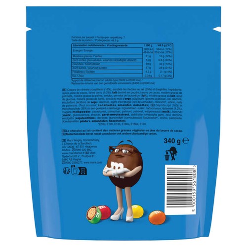 M&M's Crispy Au Riz Soufflé Pochon 340g