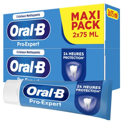 Oral-B Pro Expert Protection Professionnelle Cristaux Nettoyants 2x75ml