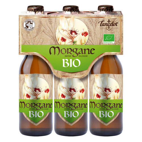 Lancelot Bière blonde biologique Morgane Tripack 3x33cl