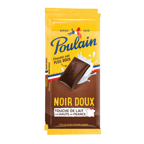 Poulain Chocolat Noir Doux 2x95g