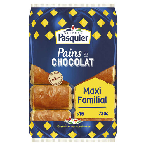 Brioche Pasquier - Pains au chocolat maxi familial - x16 720g