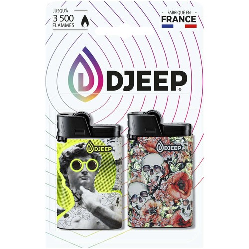 DJEEP briquets à pierre Golden Splash x2