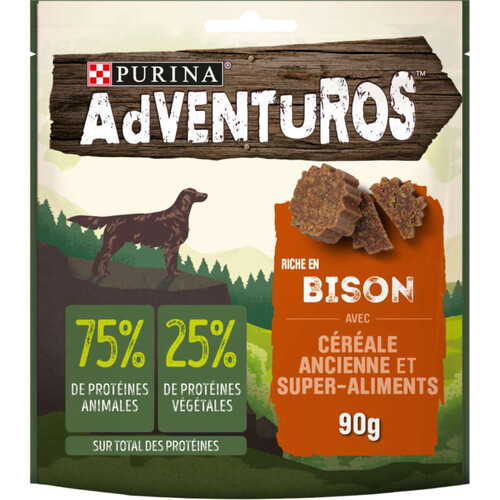 Adventuros Friandises pour Chien riche en Bison 90g