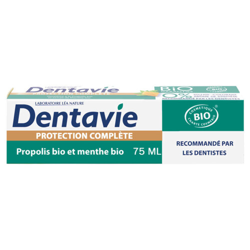 Dentavie Protection Complète, Dentifrice À La Propolis Bio 7,5 Cl