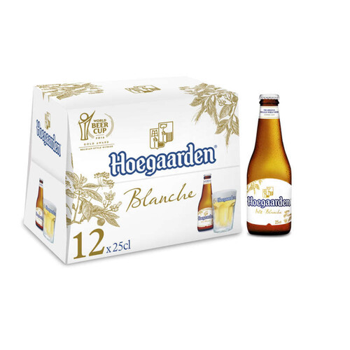 Hoegaarden bière blanche pack 12x25 cl