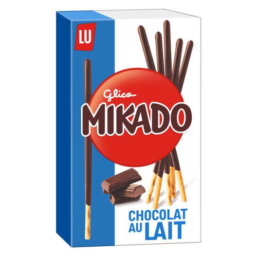 Lu Mikado Biscuits nappés chocolat au lait 90g
