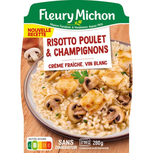 Fleury Michon Risotto Au Poulet Et Aux Cèpes 280g